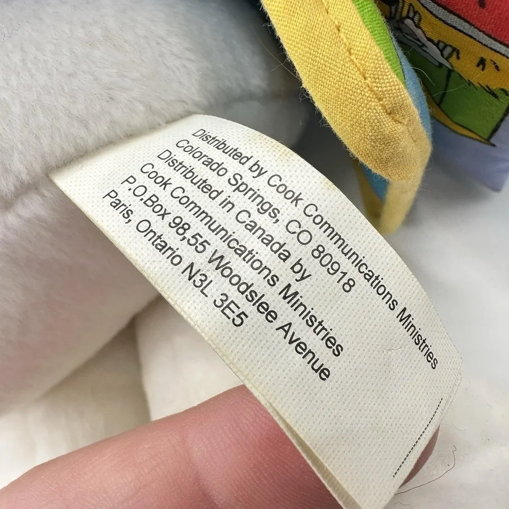 New VTG Baby Blessings Sunday Bunny Plush My Bible Christian Toys Stuffed Rabbit